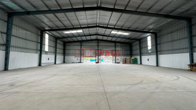 Modern industrial warehouse for lease in JNPT Road Uran Navi Mumbai.