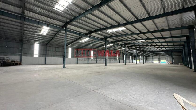 Modern industrial warehouse for lease in JNPT Road Uran Navi Mumbai.