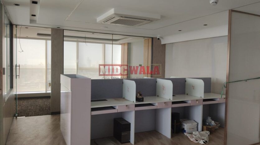 Furnished office space for rent in Kamdhenu 23 West, Navi Mumbai.