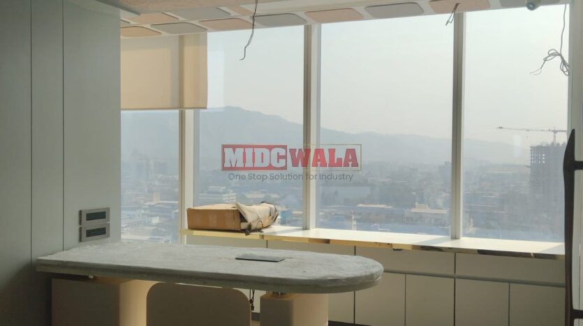 Furnished office space for rent in Kamdhenu 23 West, Navi Mumbai.