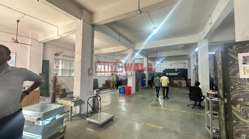 This spacious warehouse in Mahape Navi Mumbai is perfect for your business needs.