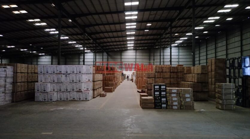 Brand new warehouse or storage facility for lease in Bhiwandi's industrial area.