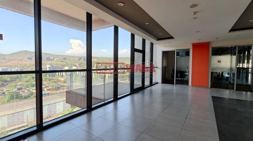 Modern office space interior in Mahape MIDC, Navi Mumbai