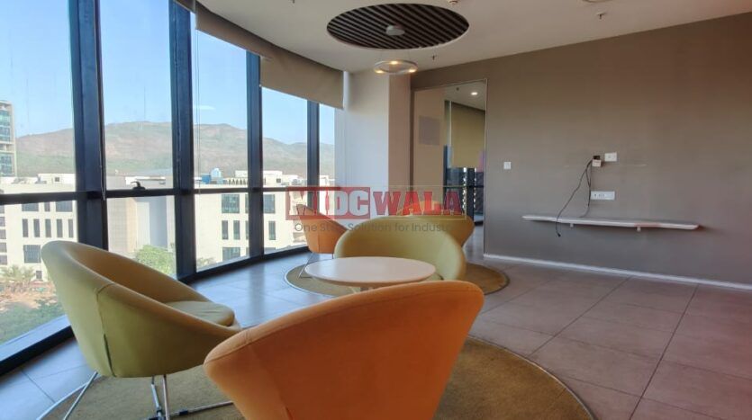 Modern office space interior in Mahape MIDC, Navi Mumbai