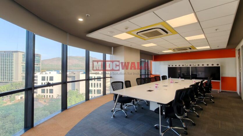 Modern office space interior in Mahape MIDC, Navi Mumbai