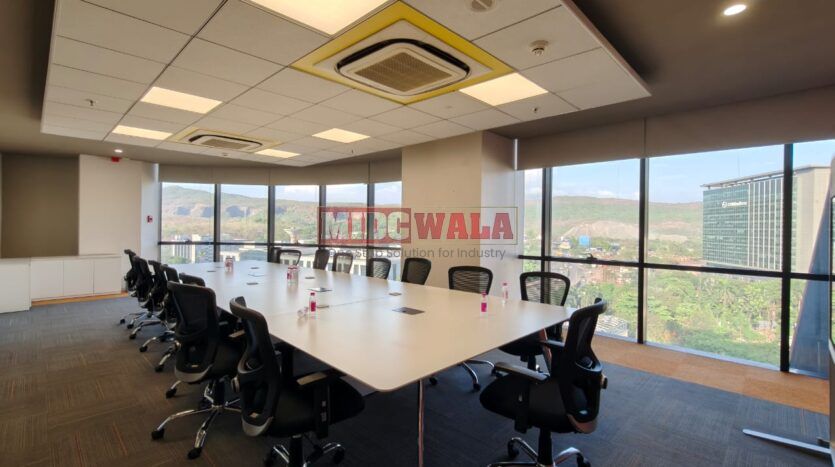 Modern office space interior in Mahape MIDC, Navi Mumbai