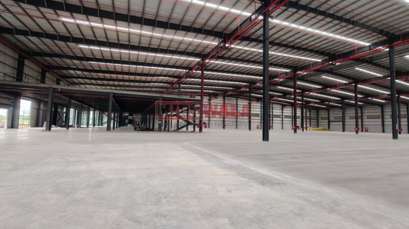 Industrial shed exterior, Taloja MIDC