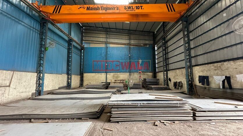 Industrial shed available for rent in Kalamboli Steel Market, Navi Mumbai.
