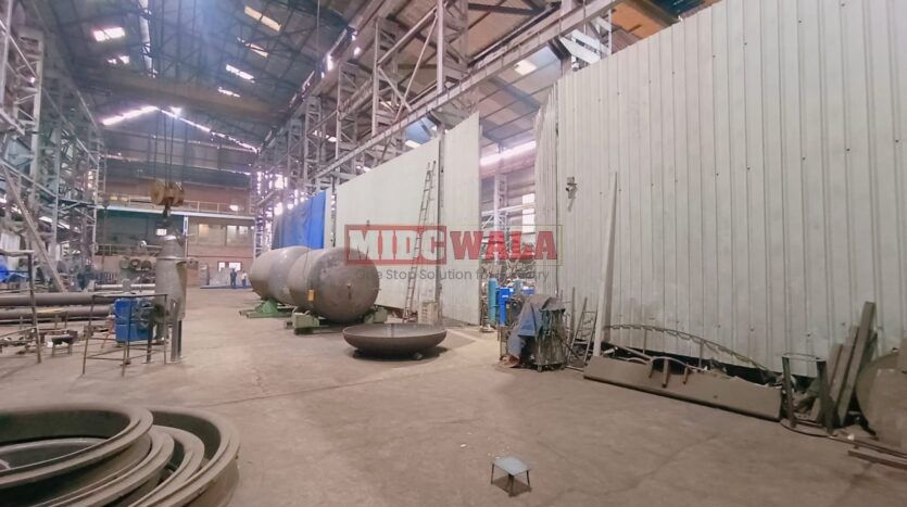 Spacious engineering factory interior for sale in Rabale MIDC